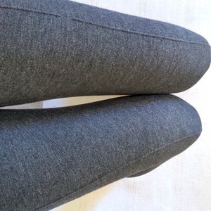 Thick, gray, wool leggings